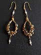 DROP EARRINGS Price 250Ã¢â€šÂ¬ - Gold bronze pendants earrings, pearls and micro pearls.